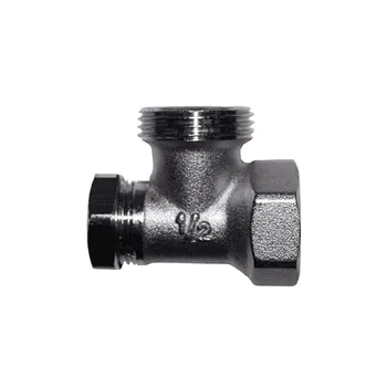 Клапан запорный угловой SR Rubinetterie M 1/2 ВР(г) х 3/4 НР(ш) для радиатора (M513-1500N000)