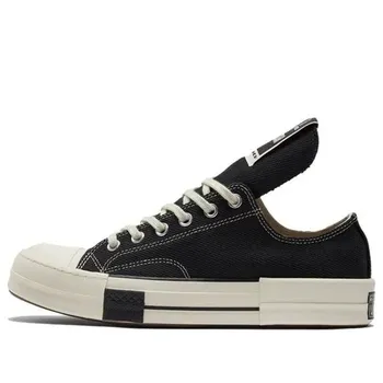 Кроссовки rick owens x drkshdw drkstar chuck 70 low 'black' Converse, черный