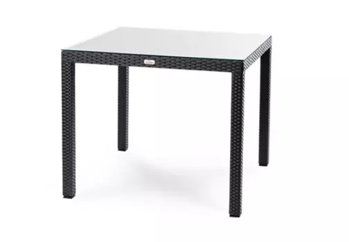 Стол из искусственного ротанга MILANO Black 90