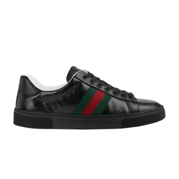 Кроссовки Gucci Gucci Wmns Ace 'GG Crystal Canvas - Black', черный