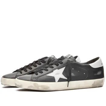 Кроссовки Golden Goose Super-Star со звездой, черный