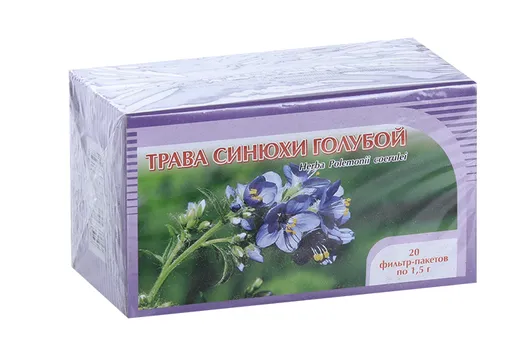 Синюхи голубой трава 1,5 г, 20 шт, фильтр-пакет