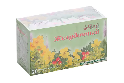 Фиточай Желудочный, 1,5 г, 20 шт, фильтр-пакет