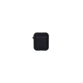 Чехол силиконовый Xundd для Airpods 1/2 с карабином, черный (XDCA-002)