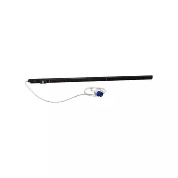 Блок розеток Hyperline вертикальный, 20 розеток IEC320 C13, 4 розетки IEC320 C19, 3м, 250В, черный (SHE-20IEC-4BIEC-B-3PVB)