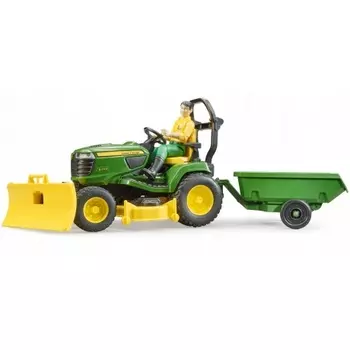 Bruder 62104 "Трактор John Deere с прицепом и фигуркой" (фикс. цена)