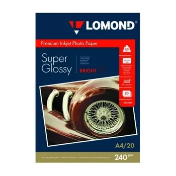 Бумага Lomond 1105100 A4/240г/м2/20л./белый высокоглянцевое для струйной печати