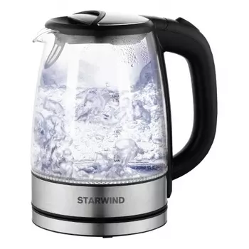 Чайник электрический Starwind SKG5210 черный/серебристый