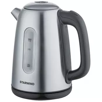 Чайник электрический Starwind SKS3210 1.7л. 2200Вт серебристый (корпус: металл)