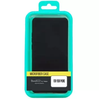 Чехол BoraSCO Silicone Case матовый для Realme C35 черный