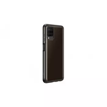 Чехол (клип-кейс) Samsung для Samsung Galaxy A12 Soft Clear Cover черный (EF-QA125TBEGRU)