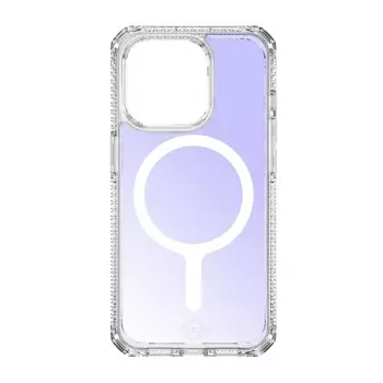 Чехол-накладка ITSKINS HYBRID R IRIDESCENT MagSafe для iPhone 15 Pro Max, фиолетовый