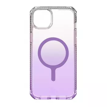 Чехол-накладка ITSKINS HYBRID R OMBRE MagSafe для iPhone 15/14 (6.1"), сиреневый