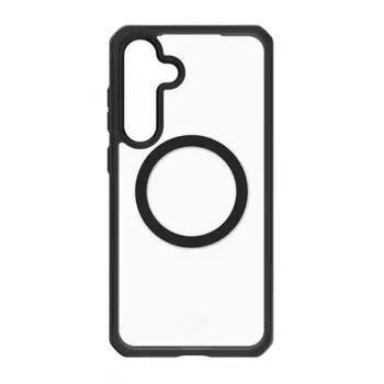 Чехол-накладка ITSKINS HYBRID SOLID with MagSafe для Samsung Galaxy S24, черный/прозрачный