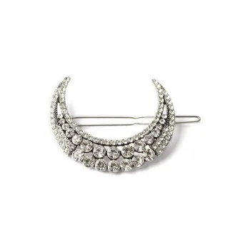 Moon Hair Clip Fashion Diamond Moon Hair Accessories Edge Clip Fashion Bridal Headwear