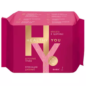 HEALTHY YOU Прокладки женские гигиенические на критические дни, 7 шт