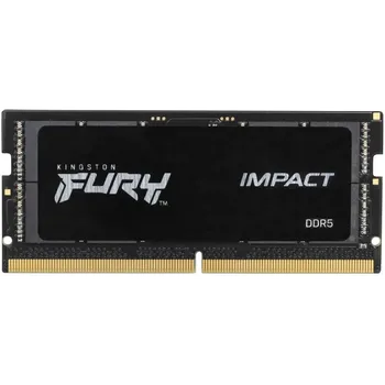 Память DDR5 SODIMM 16Gb, 6000MHz, CL38, 1.35V, Kingston FURY Impact Black (KF560S38IB-16) Retail