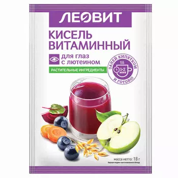 Леовит Кисель витаминный для глаз с лютеином, 18 г (Леовит)