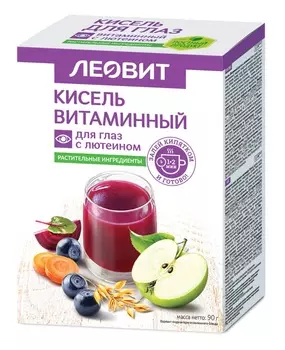 Леовит Кисель витаминный для глаз с лютеином, 5 шт*18 г (Леовит)