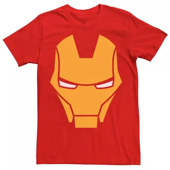 Мужская футболка Avengers Iron Man с большим лицом Marvel