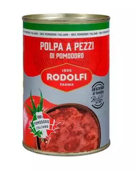 Томаты очищенные для пиццы, 400 г Rodolfi