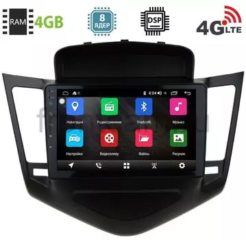 Штатная магнитола Chevrolet Cruze 2009-2013 (черная) LeTrun 1893-2944 на Android 8.1 (8 ядер, 4G SIM, DSP, 4GB/64GB) 9010 (+ Камера заднего вида в подарок!)