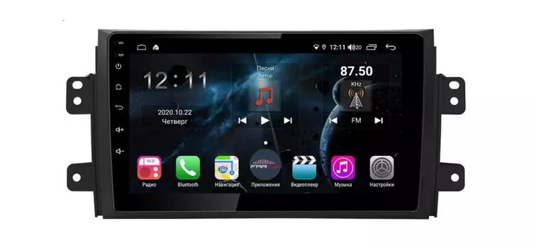 Штатная магнитола FarCar s400 для Suzuki Sx-4 на Android (H124R) (+ Камера заднего вида в подарок!)