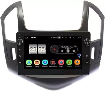 Штатная магнитола Chevrolet Cruze I 2012-2015 (черная) LeTrun BPX609-240 на Android 10 (4/64, DSP, IPS, с голосовым ассистентом, с крутилками) (+ Камера заднего вида в подарок!)