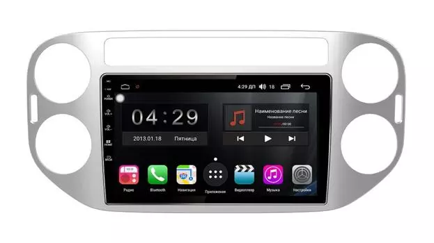 Штатная магнитола FarCar s400 для VW Tiguan на Android (H489R) (+ Камера заднего вида в подарок!)