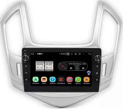 Штатная магнитола Chevrolet Cruze I 2012-2015 (серебро) LeTrun BPX609-242 на Android 10 (4/64, DSP, IPS, с голосовым ассистентом, с крутилками) (+ Камера заднего вида в подарок!)