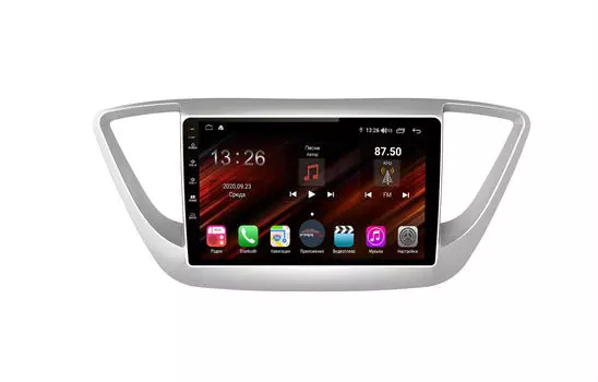 Штатная магнитола FarCar s400 Super HD для Hyundai Solaris на Android (XH766R) (+ Камера заднего вида в подарок!)
