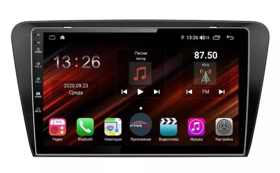 Штатная магнитола FarCar s400 Super HD для Skoda Octavia A7 на Android (XH483R) (+ Камера заднего вида в подарок!)