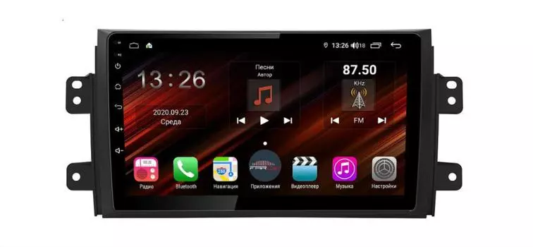 Штатная магнитола FarCar s400 Super HD для Suzuki Sx-4 на Android (XH124R) (+ Камера заднего вида в подарок!)