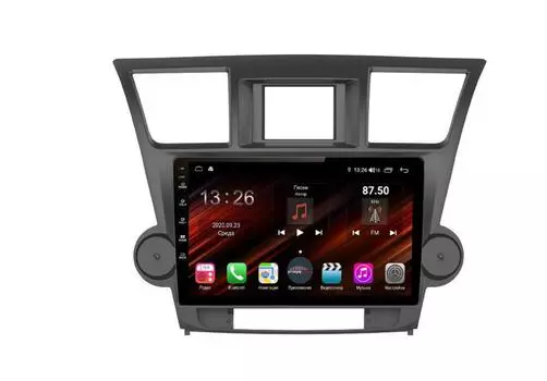 Штатная магнитола FarCar s400 Super HD для Toyota Highlander на Android (XH035R) (+ Камера заднего вида в подарок!)