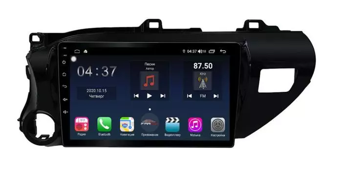 Штатная магнитола FarCar s400 Toyota Hilux на Android (TG1077R) (+ Камера заднего вида в подарок!)