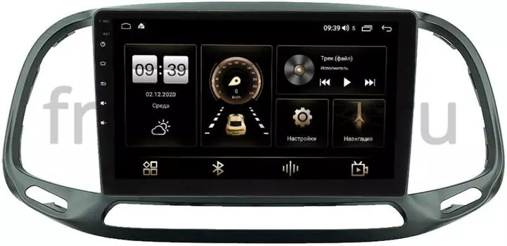 Штатная магнитола Fiat Doblo II 2015-2021 LeTrun 4166-9-636 на Android 10 (4G-SIM, 3/32, DSP, QLed) (+ Камера заднего вида в подарок!)