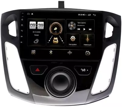 Штатная магнитола Ford Focus III 2011-2020 LeTrun 4196-9065 на Android 10 (6/128, DSP, QLed) С оптическим выходом (+ Камера заднего вида в подарок!)
