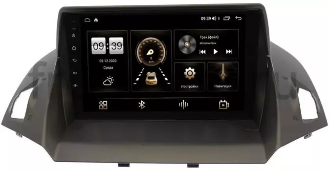 Штатная магнитола Ford Kuga II 2013-2017 LeTrun 4196-9028 на Android 10 (6/128, DSP, QLed) С оптическим выходом (+ Камера заднего вида в подарок!)
