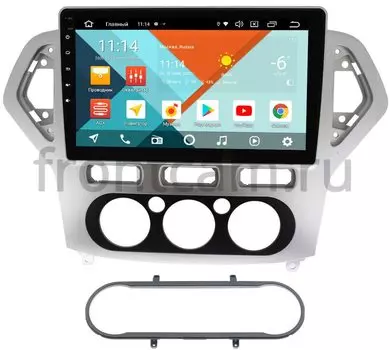 Штатная магнитола Ford Mondeo IV 2007-2010 (серебро) Wide Media KS1017QR-3/32 DSP CarPlay 4G-SIM на Android 10 (+ Камера заднего вида в подарок!)