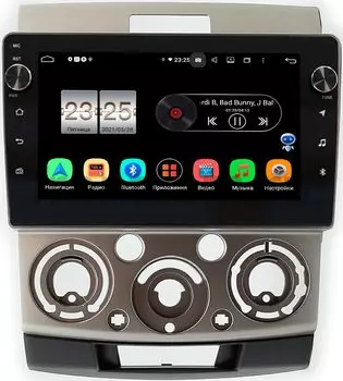 Штатная магнитола Ford Ranger II 2006-2012 (бронза) LeTrun BPX609-417 на Android 10 (4/64, DSP, IPS, с голосовым ассистентом, с крутилками) (+ Камера заднего вида в подарок!)