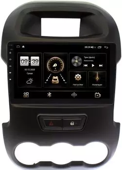 Штатная магнитола Ford Ranger III 2012-2015 LeTrun 4196-9165 на Android 10 (6/128, DSP, QLed) С оптическим выходом (+ Камера заднего вида в подарок!)