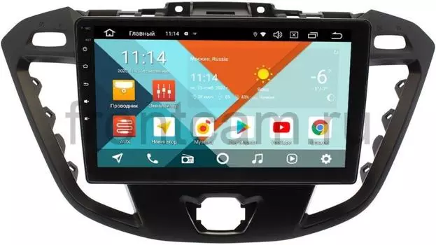 Штатная магнитола Ford Transit, Tourneo Custom 2012-2020 (без CD) Wide Media KS9177QR-3/32 DSP CarPlay 4G-SIM Android 10 (+ Камера заднего вида в подарок!)