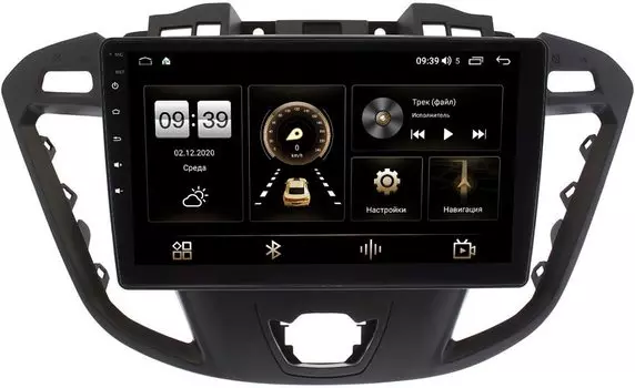 Штатная магнитола Ford Transit, Tourneo Custom 2012-2021 (для компл. с CD) LeTrun 4166-9178 на Android 10 (4G-SIM, 3/32, DSP, QLed) (+ Камера заднего вида в подарок!)