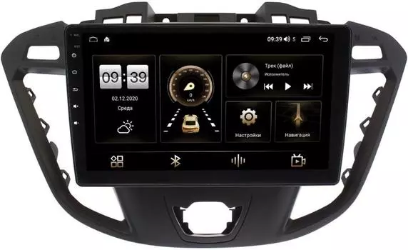 Штатная магнитола Ford Transit, Tourneo Custom 2012-2021 (для компл. с CD) LeTrun 4196-9178 на Android 10 (6/128, DSP, QLed) С оптическим выходом (+ Камера заднего вида в подарок!)