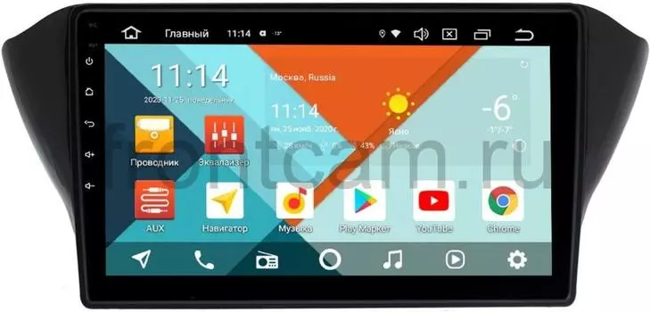 Штатная магнитола Geely Atlas 2018-2019 Wide Media KS1072QR-3/32 DSP CarPlay 4G-SIM Android 10 (+ Камера заднего вида в подарок!)