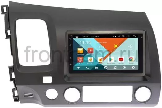 Штатная магнитола Honda Civic 8 4D Wide Media KS7001QR-3/32-RP-HNCV52-60 на Android 10(DSP CarPlay 4G-SIM) (+ Камера заднего вида в подарок!)