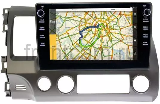 Штатная магнитола Honda Civic 8 (VIII) 4D 2005-2011 LeTrun 3149-1013 на Android 10 (DSP 2/16 с крутилками) (+ Камера заднего вида в подарок!)
