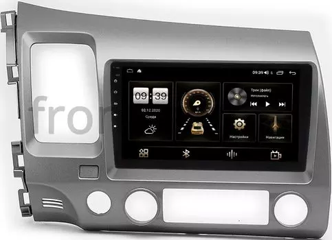 Штатная магнитола Honda Civic 8 (VIII) 4D 2005-2011 LeTrun 4166-9-1061 на Android 10 (4G-SIM, 3/32, DSP, QLed) (+ Камера заднего вида в подарок!)