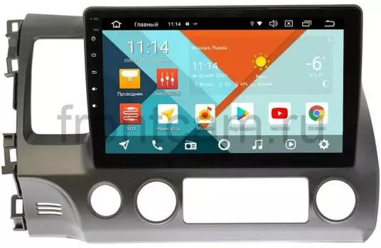 Штатная магнитола Honda Civic 8 (VIII) 4D Wide Media KS1013QR-3/32 DSP CarPlay 4G-SIM на Android 10 (+ Камера заднего вида в подарок!)