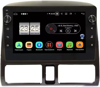 Штатная магнитола Honda CR-V II 2001-2006 LeTrun BPX609-9204 на Android 10 (4/64, DSP, IPS, с голосовым ассистентом, с крутилками) (+ Камера заднего вида в подарок!)
